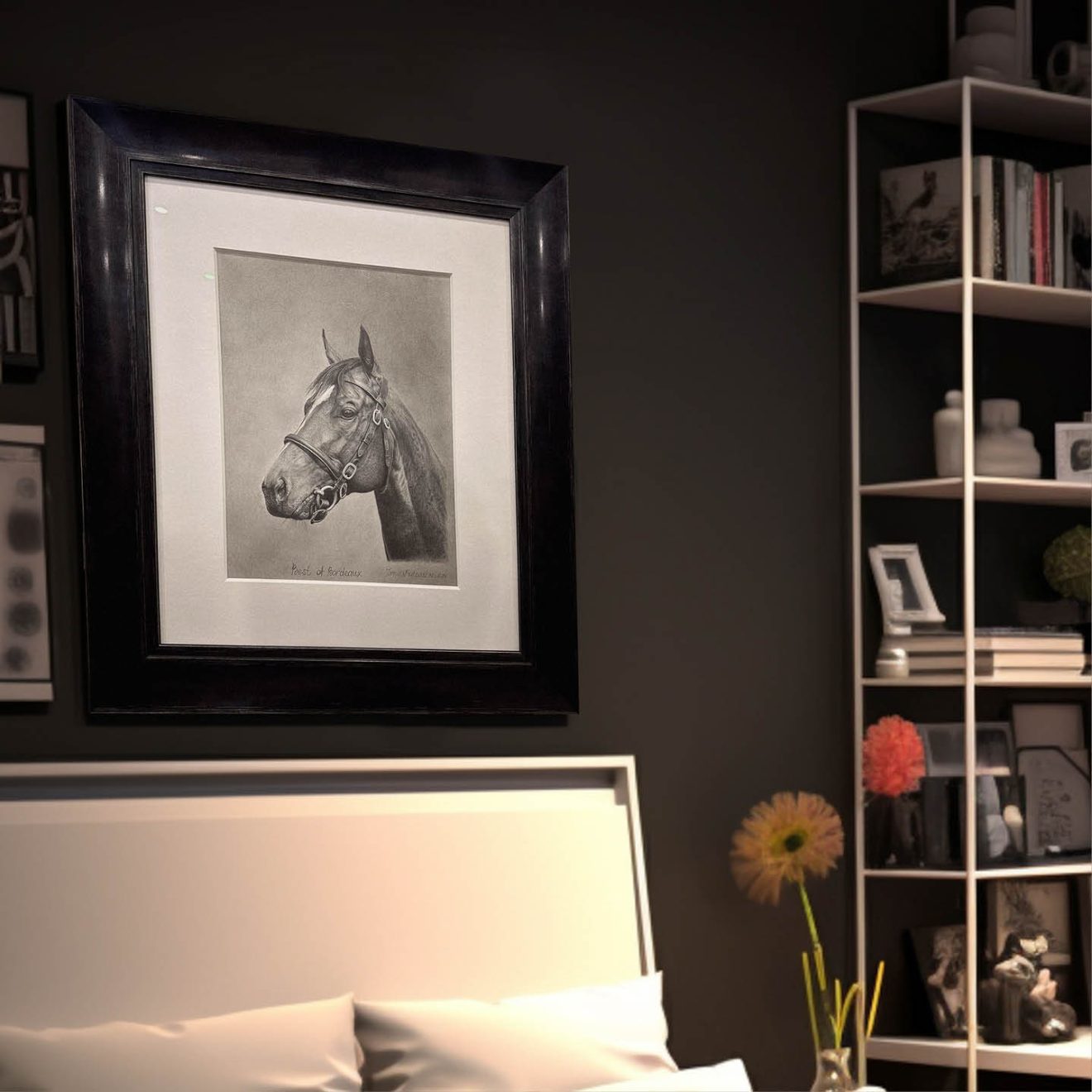 Inna Mulcaster Horse Portrait Framed in Black Inna Mulcaster Horse Portrait Framed in Black