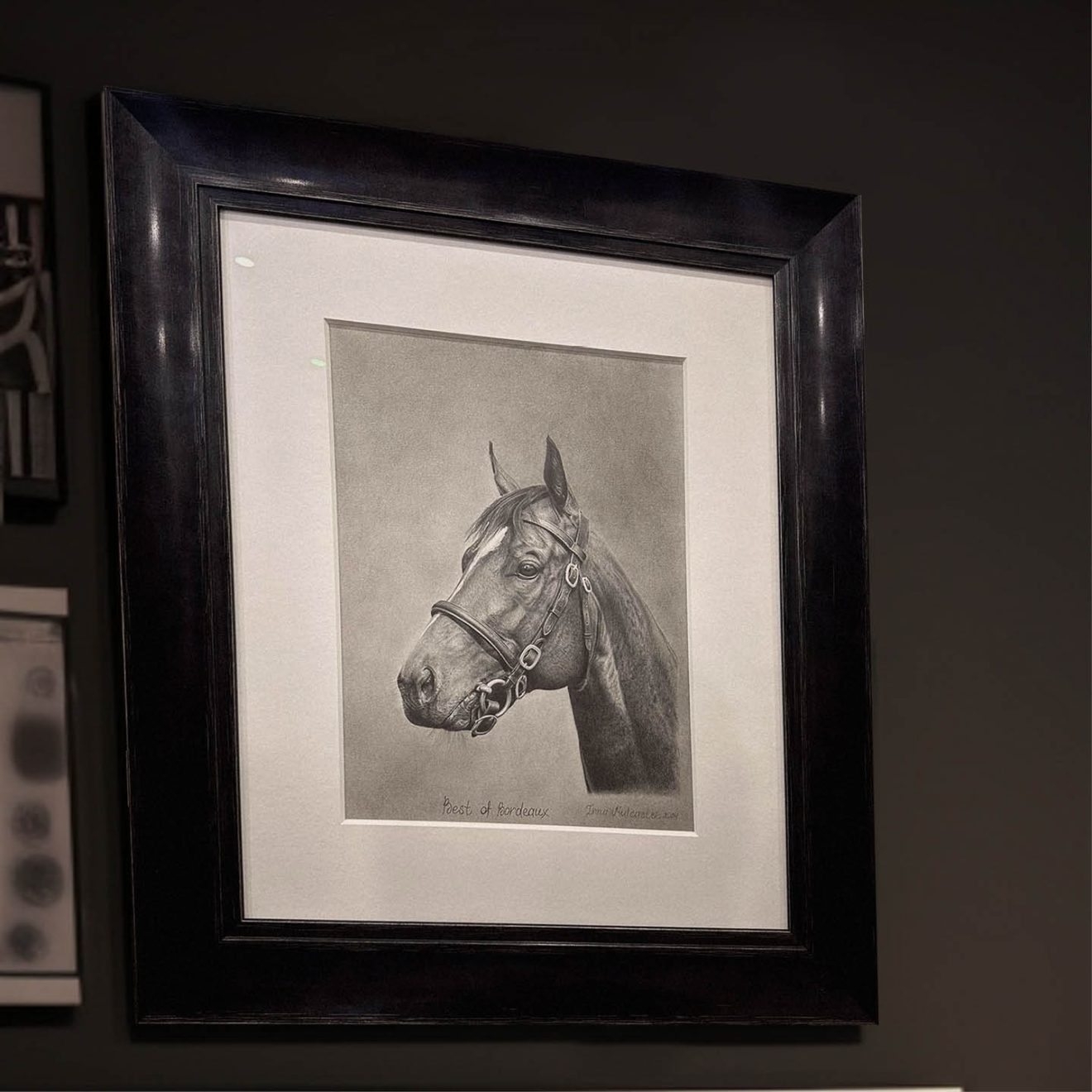 Inna Mulcaster Horse Portrait Framed in Black Inna Mulcaster Horse Portrait Framed in Black