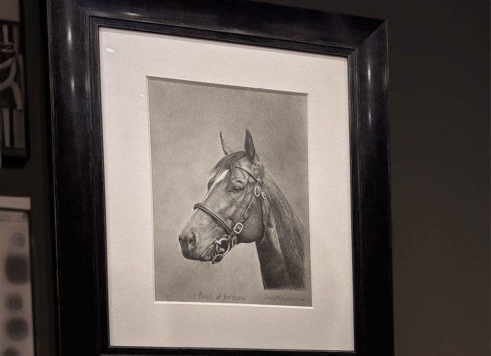 Inna Mulcaster Horse Portrait Framed in Black