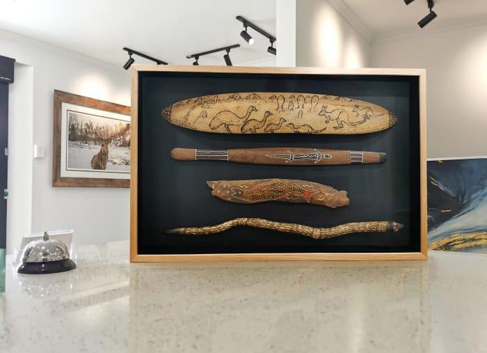 FRAMED ABORIGINAL 3D ARTIFACTS FRAMED ABORIGINAL 3D ARTIFACTS