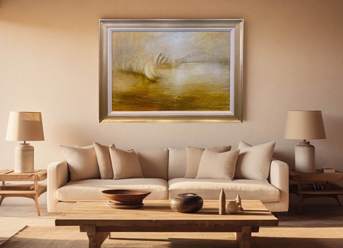 Robert John Bosler in a Gold Leaf Handcrafted Frame