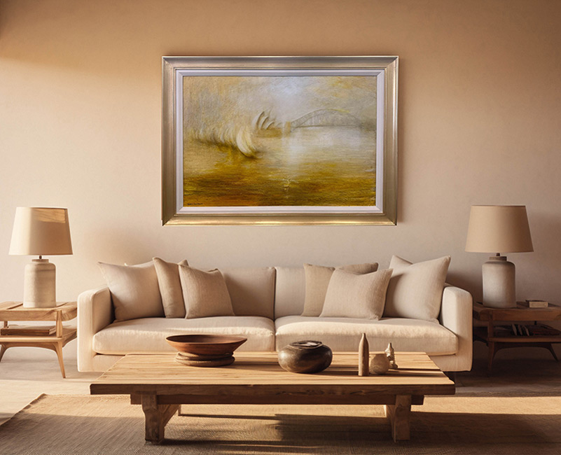 Oil Painting by artist Robert John Bosler framed in Gold Leaf. Oil Painting by artist Robert John Bosler framed in Gold Leaf.