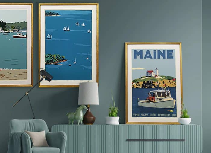 ALAN CLAUDE Graphic Prints Framed