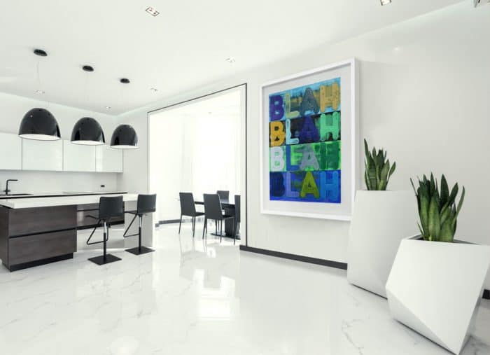 MODERN FLOAT MOUNTED ARTWORK