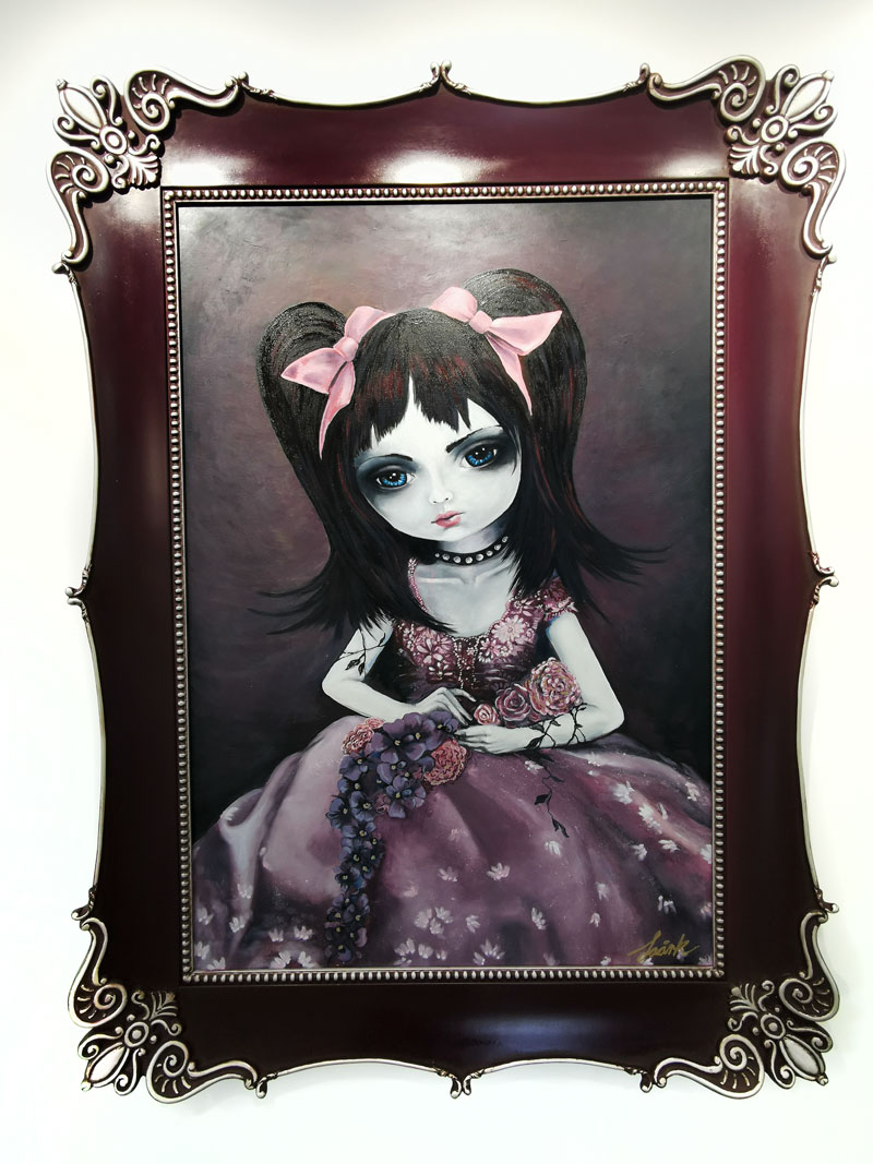 Colourful Ornate Custom Frame: Dawsons Framing Ryden Handcrafted Frame: Abbi, Oil Painting by Laark 2022