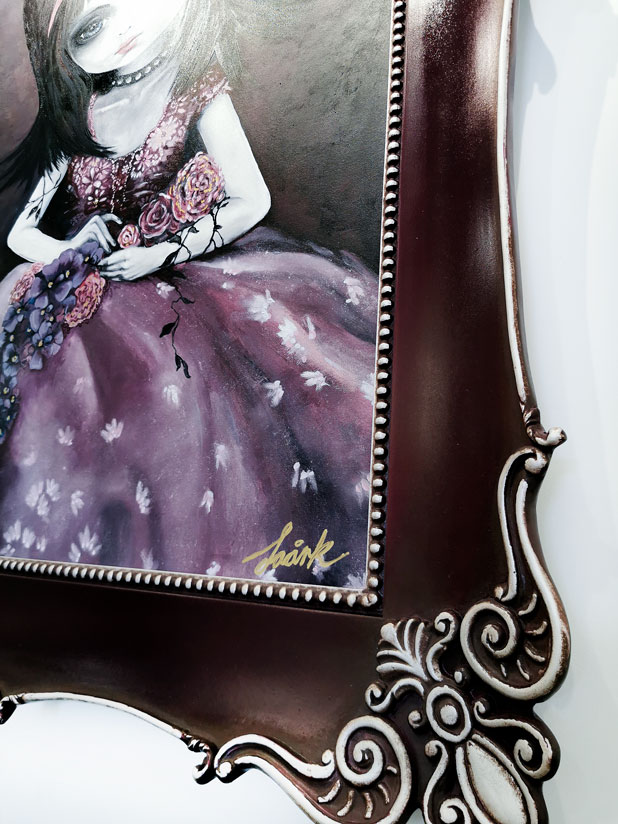 Colourful Ornate Custom Frame: Dawsons Framing Ryden Handcrafted Frame: Abbi, Oil Painting by Laark 2022