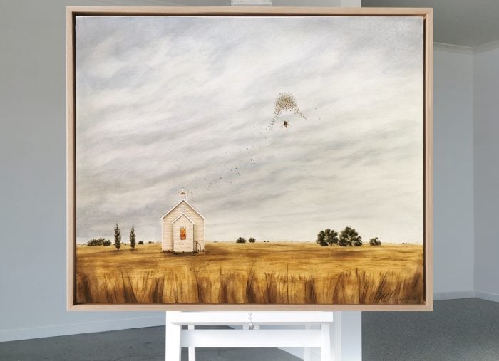Melitta Perry, The Belfry, Float framed