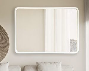 Retro Rounded Handcrafted Mirror