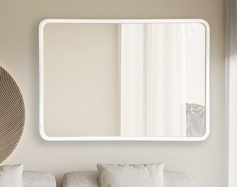 Retro Rounded Handcrafted Mirror