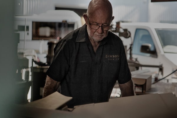 Resident Master Framer at Dawsons Framing, Graham Reynolds