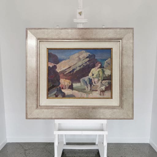 1949 Archibald Prize Winner, Arthur James Murch: At the Seaside (Framed by Dawsons Framing)
