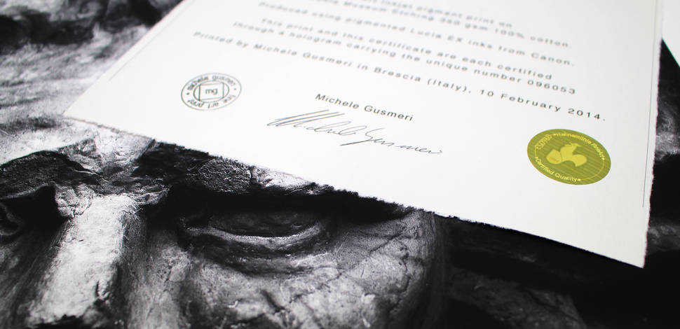 Example of a Certificate of Authenticity