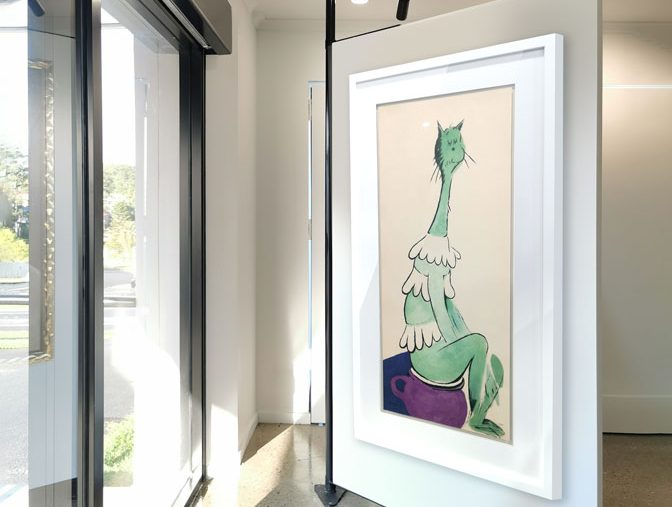 Dr Seuss Drawings Framed
