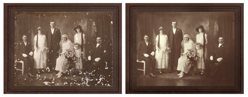 Vintage photo touched up and reframed just in time for a Christmas Gift