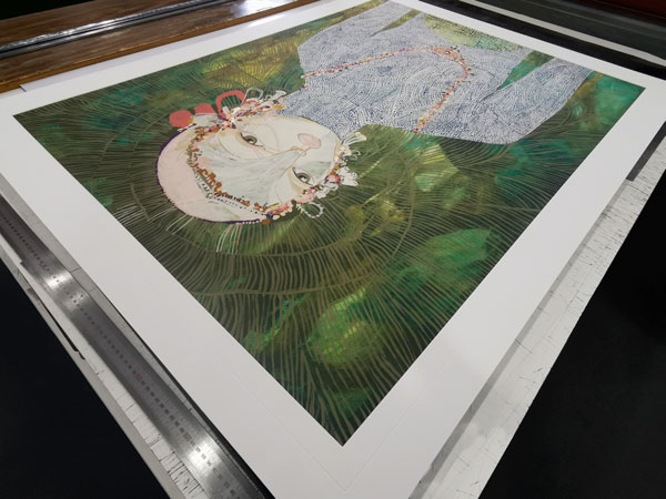 Preparing a Jai Vasicek Print for Framing.