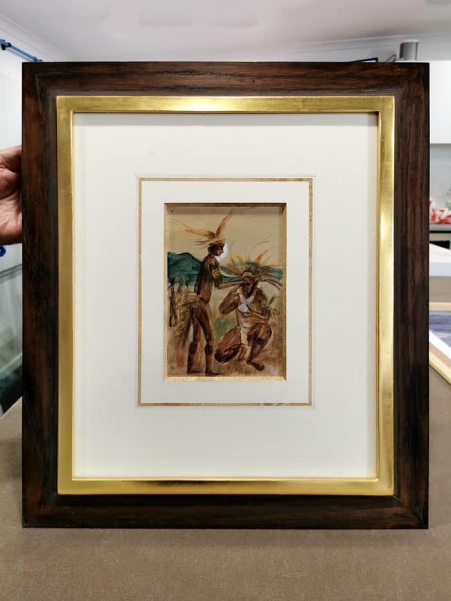 Kuku Kukus, Goroka, New Guinea; Margaret Olley; 1964 (Framed by Dawsons Framing)