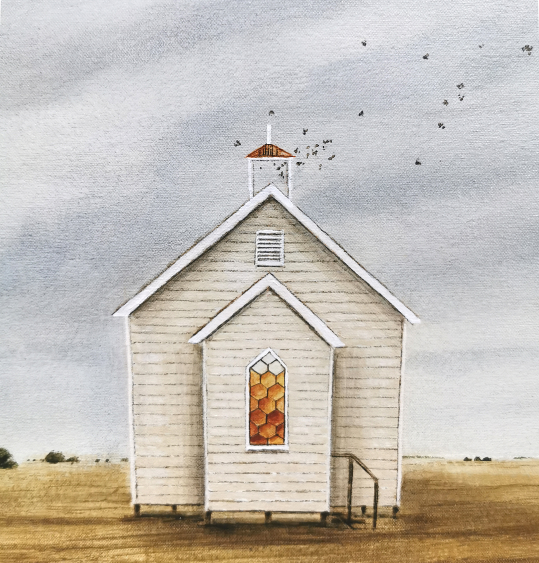 Melitta Perry, The Belfry, Float framed