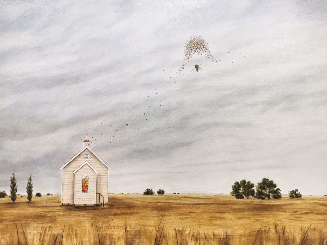 Melitta Perry, The Belfry, Float framed