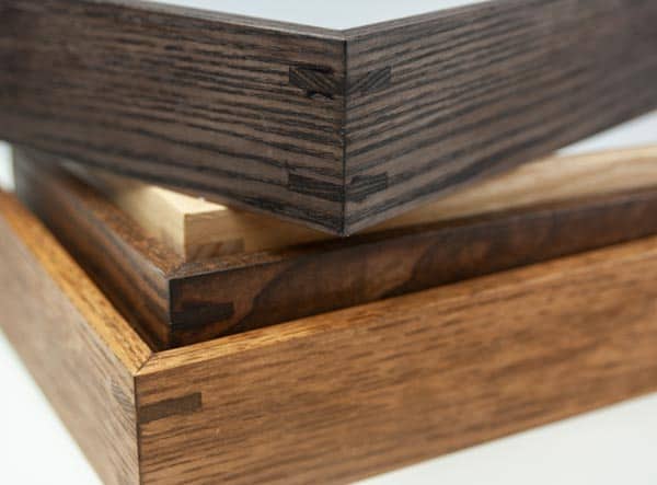 Spline corner timber canvas floating frame